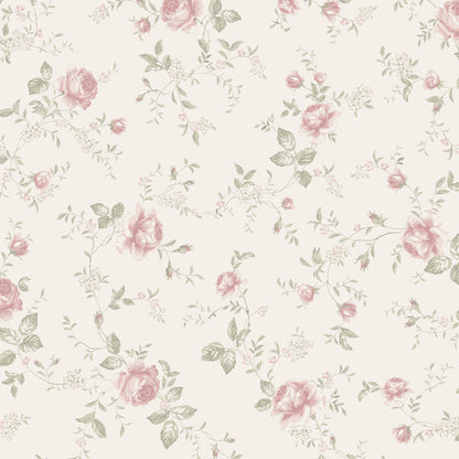 BORASTASPETER　『Rose Garden』　ボラスタペーター スウェーデン製 『Newbie wallpaper II（ニュービー 2）』【2color】（10m／１本単位）